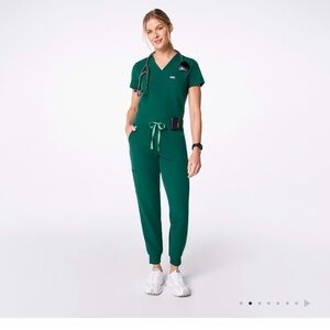 Figs Hunter Green Zamora Scrub Pants Great Condition SP